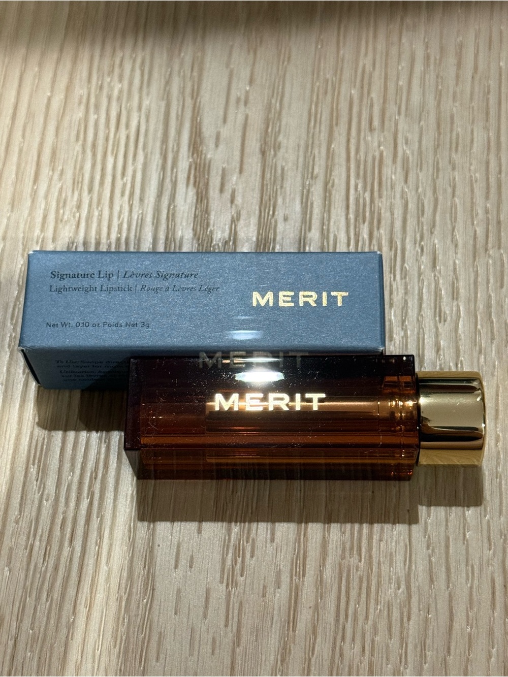 MERIT Signature Lip Lightweight Lipstick — Warm Brown